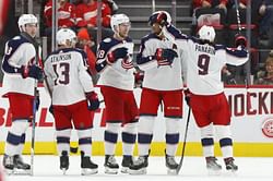 Blue Jackets start strong, end with 7-5 win over Red Wings