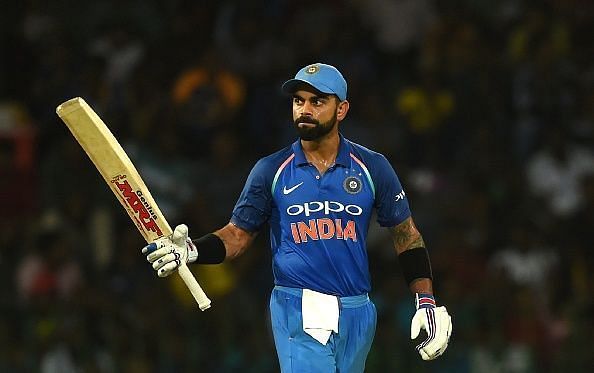 Virat Kohli scored three consecutive centuries in this ODI series.