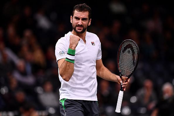 Marin Cilic at the Rolex Paris Masters