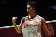 Kento Momota of Japan