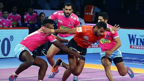 Abhishek Singh was the man of the moment for U Mumba