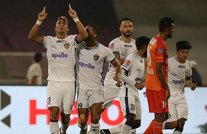 Mailson Alves celebrates after scoring for Chennaiyin FC