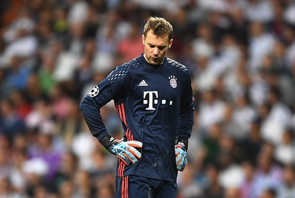 Neuer has struggled ever since his serious injury last year