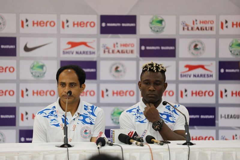 Sankarlal and Norde at Press conference. Image: I-League