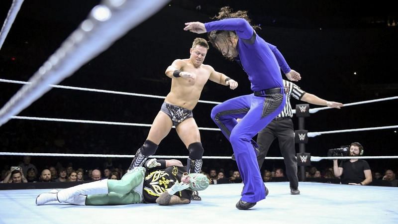 The Miz and Nakamura put a quick end to Mysterio&#039;s title hopes