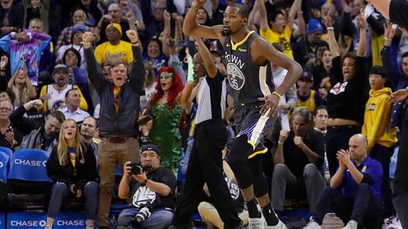 Durant scored 24 points on the night. Credit: News Observer