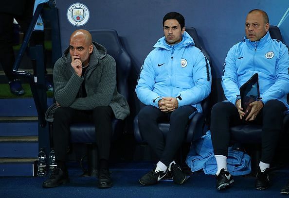 Arteta is now a coach at Manchester City