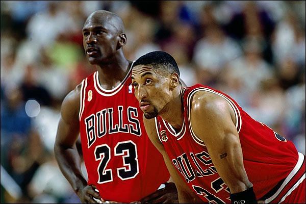 Michael Jordan and Scottie Pippen