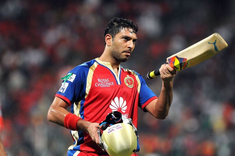 Yuvraj Singh played for RCB in 2014