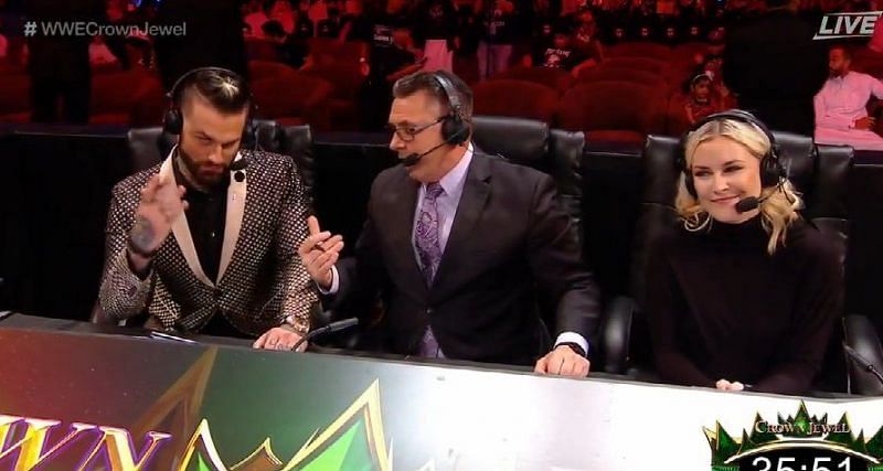 There was an uncomfortable atmosphere at the announce table