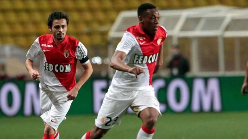Martial and Silva playing together for Monaco