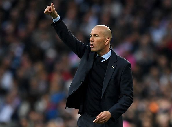 Former Real Madrid coach Zinedine Zidane