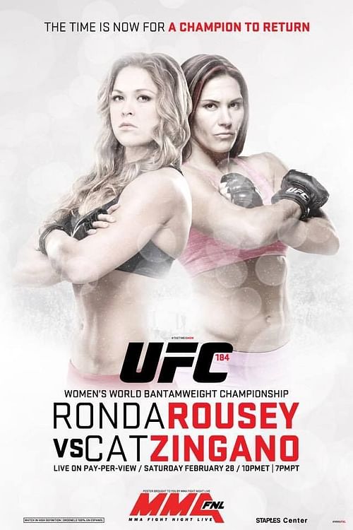 Ronda Rousey put the Bantamweight Championship on the line versus Cat Zingano