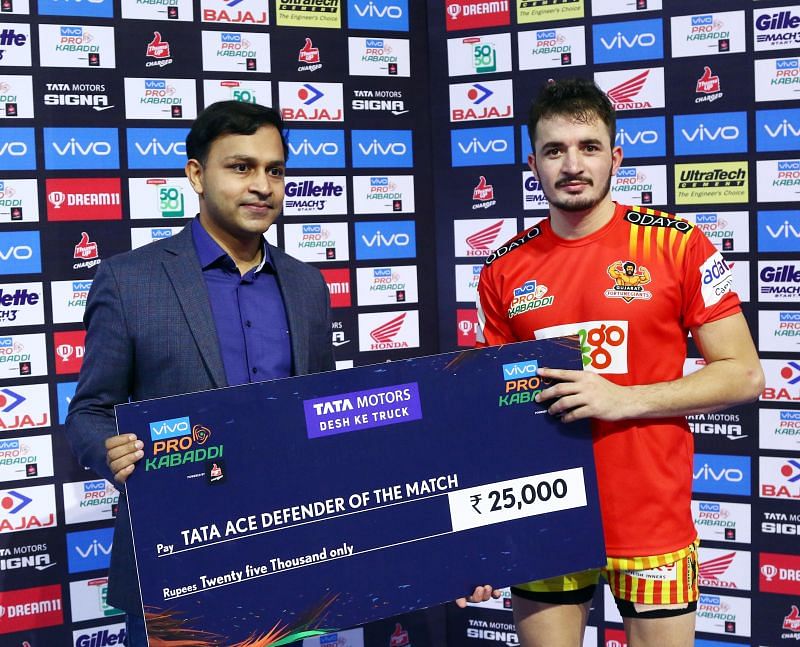 Parvesh Bhainswal&#039;s defensive prowess was on full display against U Mumba