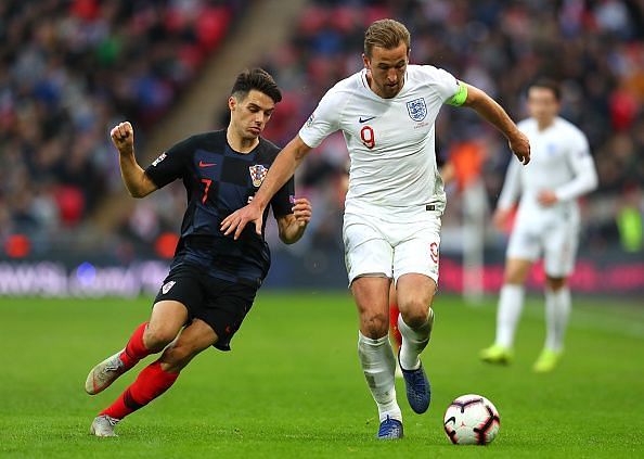 Harry Kane was involved in both of the team's goals against Croatia