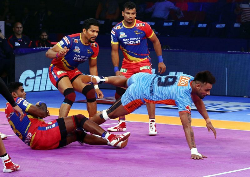 Maninder Singh scored 14 points tonight for Bengal Warriors
