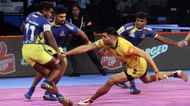 Rahul Chaudhari was kept in check by the Thalaivas' defence
