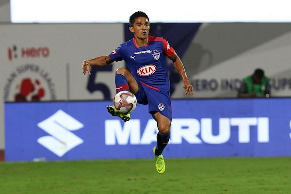 Sunil Chhetri took to the Social Media amidst the ongoing International Break to express his views regarding the current allotment of the slots in the AFC events (Image Courtesy: ISL)