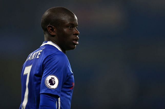 Kante has been pushed wide to accommodate Jorginho