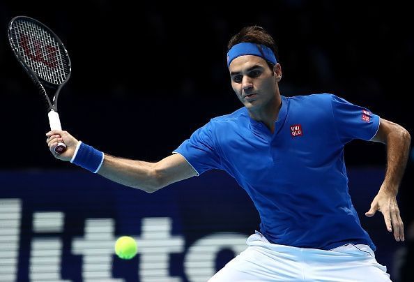 Roger Federer at the 2018 Nitto ATP Finals