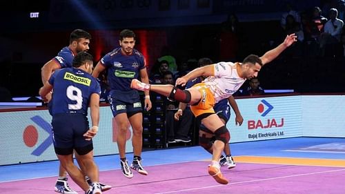 Sandeep Narwal scored a High 5 tonight for Puneri Paltan