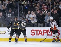 Eakin scores 2, Fleury gets shutout as Vegas beats Ducks 5-0