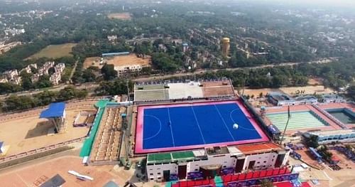 The refurbished Kalinga Stadium, venue of the Men's Hockey World Cup