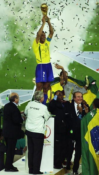 Cafu lifted the World Cup in 2002 for Brazil