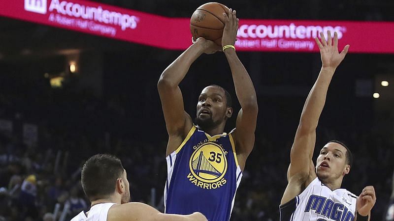 Kevin Durant scores season-high 49 as Warriors rally to beat Magic