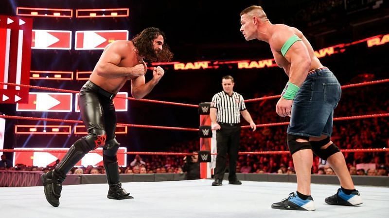Seth Rollins and John Cena