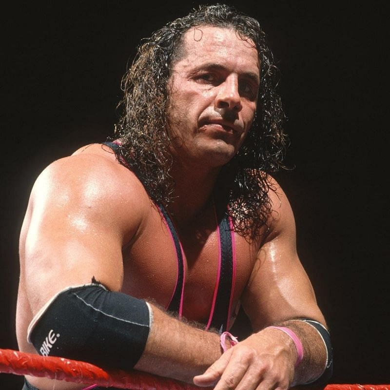 Bret Hart dejected over the controversial finish!