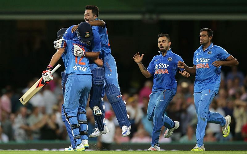 India needed 17 off the last over to beat Australia