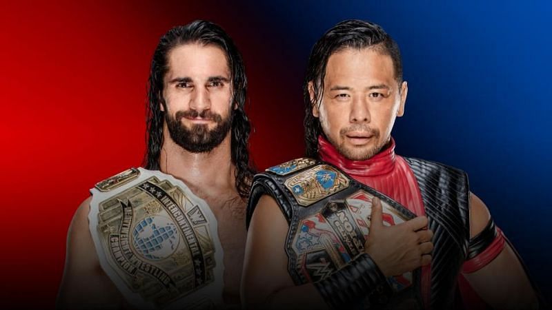 WWE Intercontinental Champion Seth Rollins vs WWE United States Champion Shinsuke Nakamura