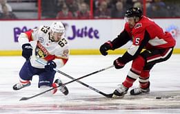 Hoffman's point streak at 16 games, Florida top Senators 7-5
