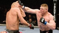 Brock Lesnar lands a huge haymaker in the main event