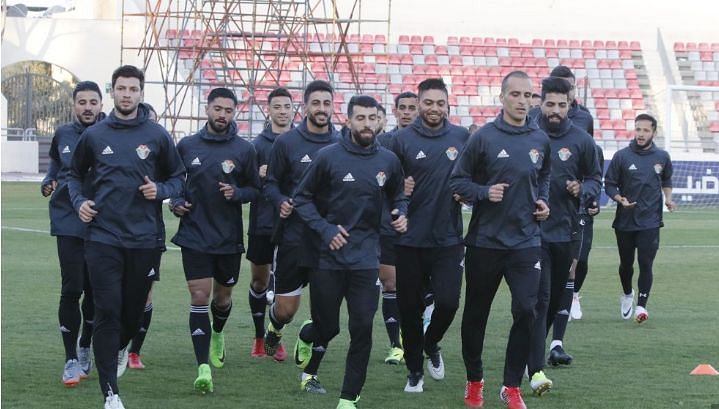 Jordan players during training (Image Credits - JFA)