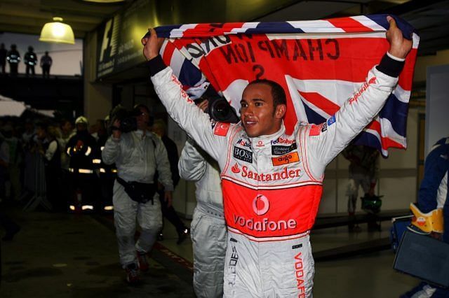 Lewis Hamilton won the 2008 World title in Brazil