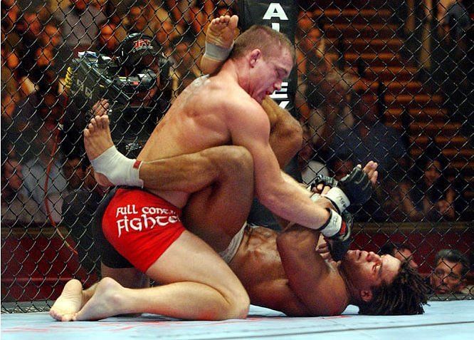 Matt Hughes and Carlos Newton&#039;s first fight saw a finish so crazy that WWE ripped it off