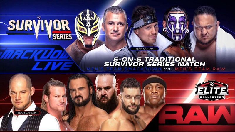 5 on 5 Traditional Survivor Series teams