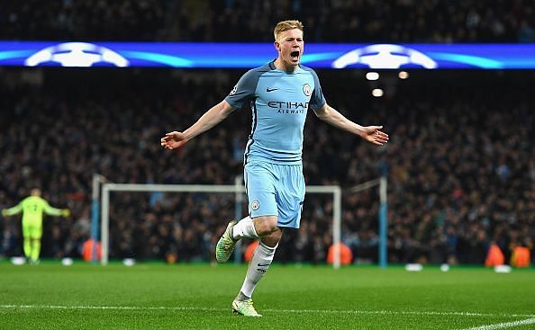 Kevin De Bruyne is second on our list