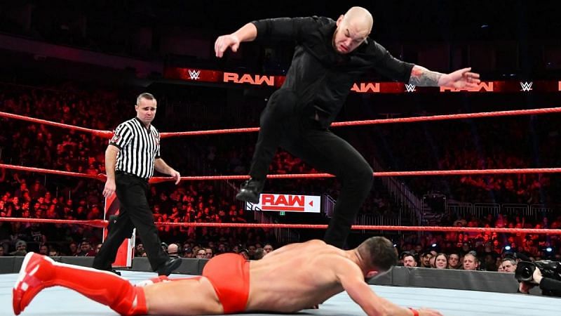 Action from he last episode of Raw