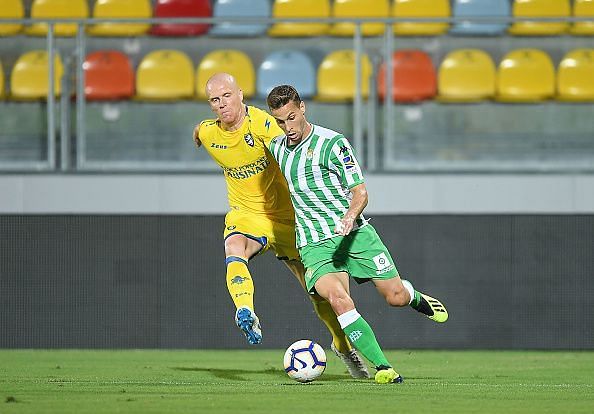 Sergio Canales in action for Real Betis