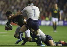 Springboks captain warned after headbutt, free to play Wales