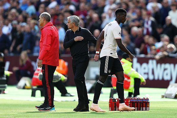 Pogba and Mourinho have been in opposite directions this season