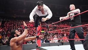 WWE न्यूज़: ब्रॉक लैसनर ने 3 भारतीय रैसलरों को बुरी तरह मारा