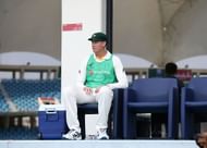Renshaw running the drinks in Dubai