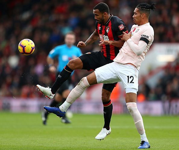 Smalling was terrorized by Callum Wilson throughout the game.