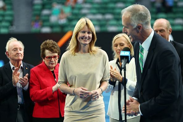 Frank Sedgman at the 2018 Australian Open