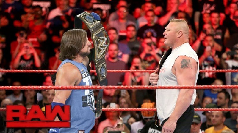 We&#039;ll have to wait till next year&#039;s WrestleMania to see if Styles really will face Lesnar at WrestleMania 35