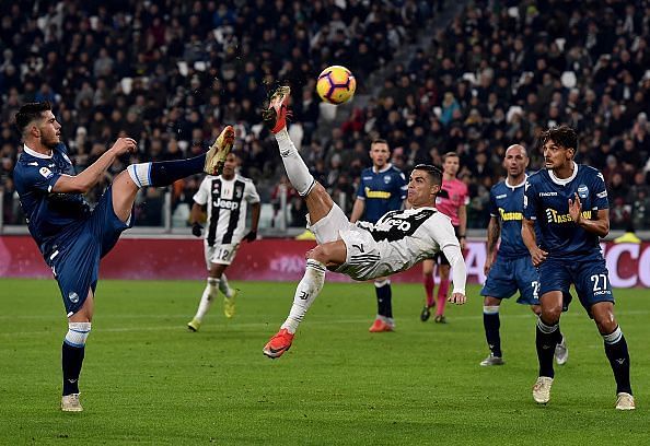 Ronaldo during Juventus v SPAL - Serie A